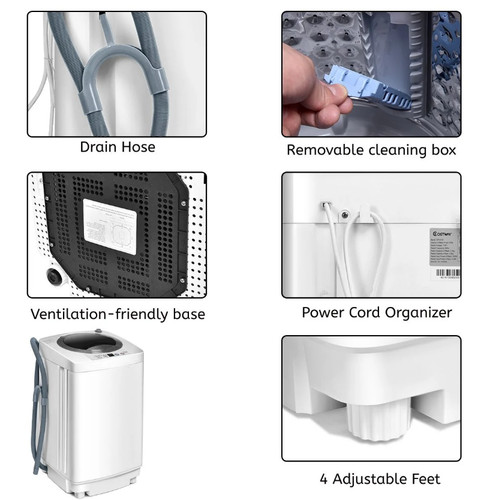 Washing machine top - machine, load
