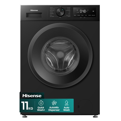 11kg washing machine black - machine,